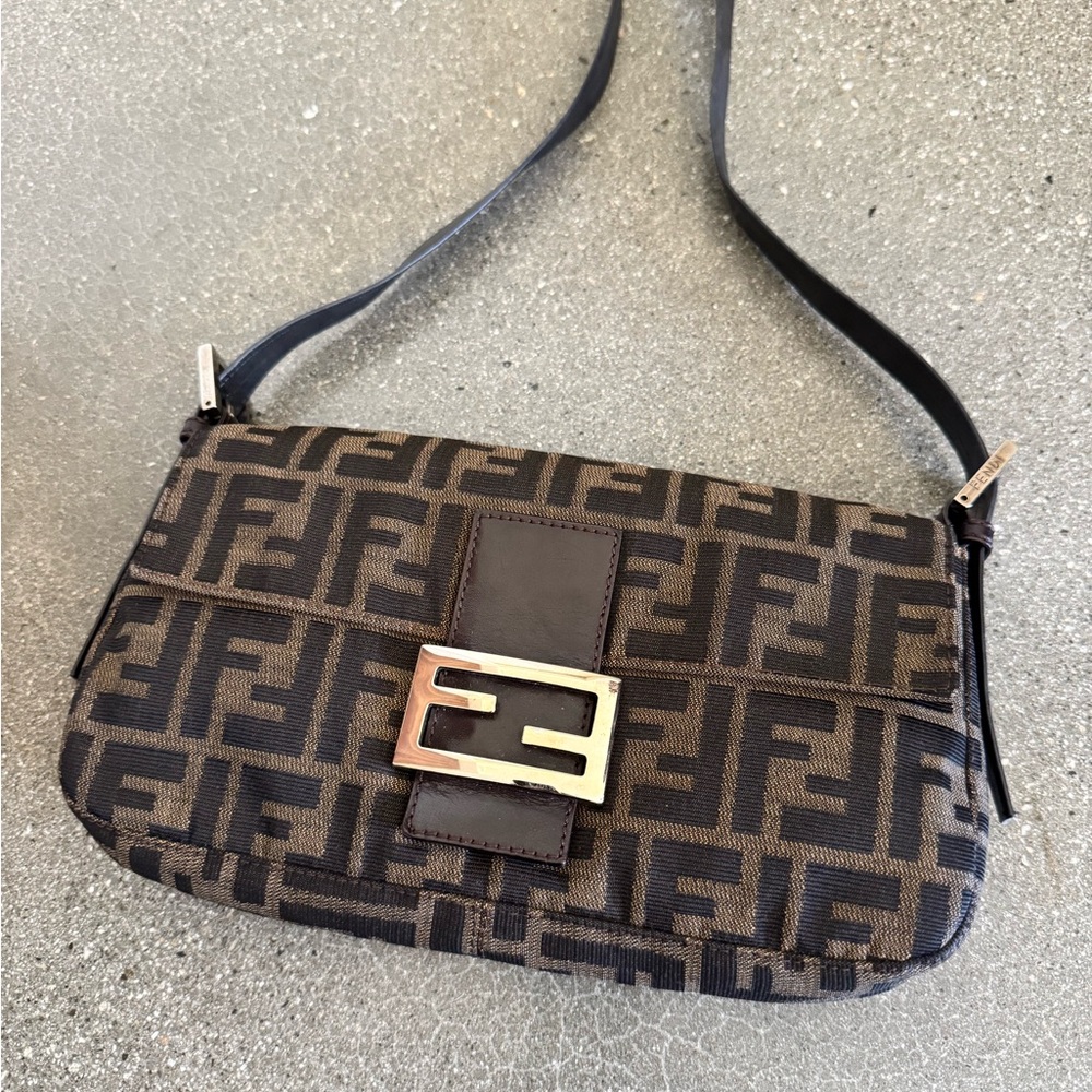 Authentic Fendi Zucca Baguette Bag Vintage